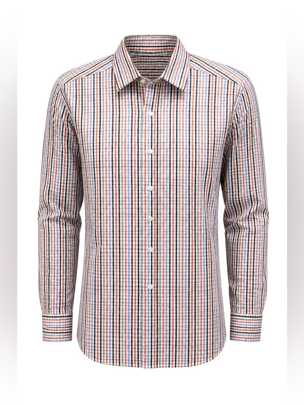 Michael KORS Men's Multicolor Check Dress Shirt - Classic Fit 16.5 34/35